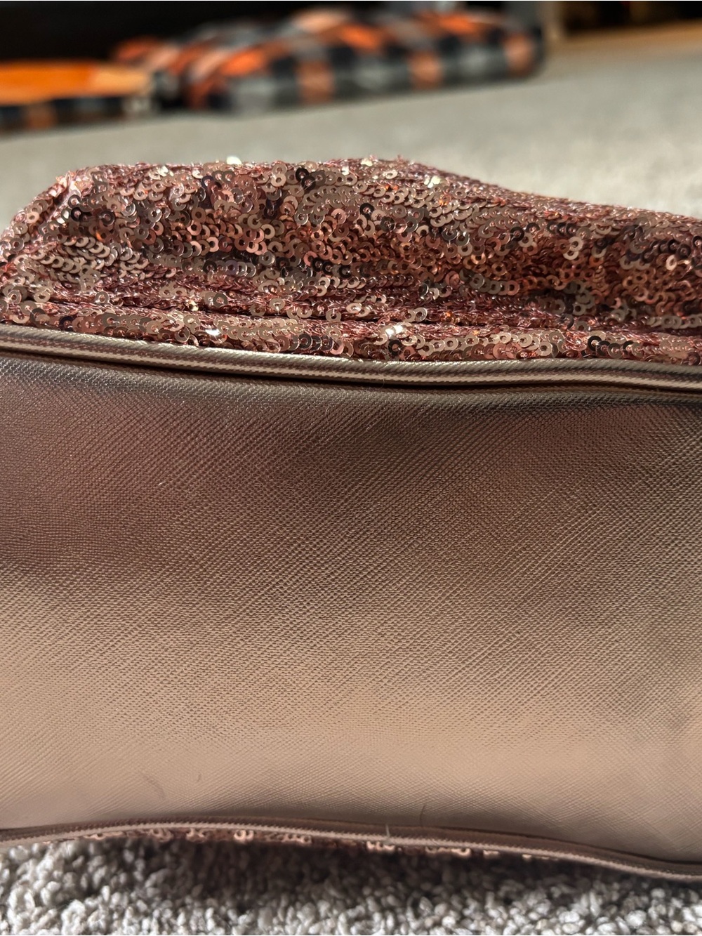 Disney Rose Gold Sequin Mini Backpack Loungefly - Picture 5 of 6